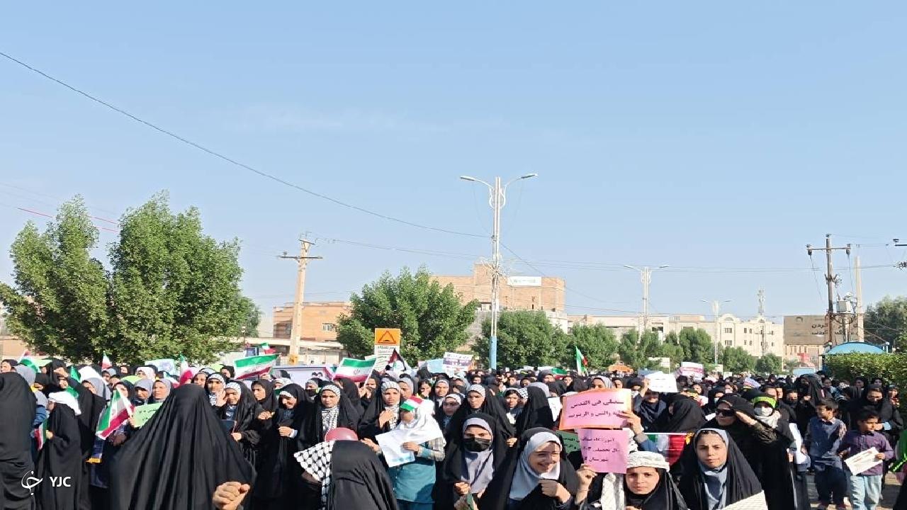برگزاری راهپیمایی ۱۳ آبان در اهواز + فیلم