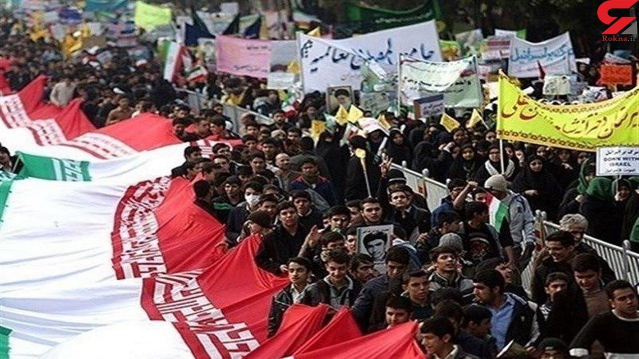 نمایی از مراسم یوم الله ۱۳ آبان در روستای انارستانک شهرستان فردوس