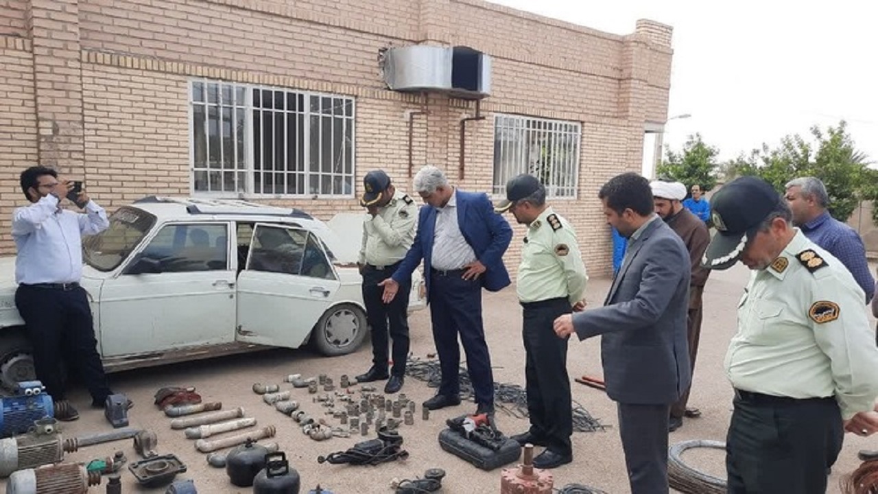 به دام افتادن ۸ سارق و مالخر در شهرستان طبس