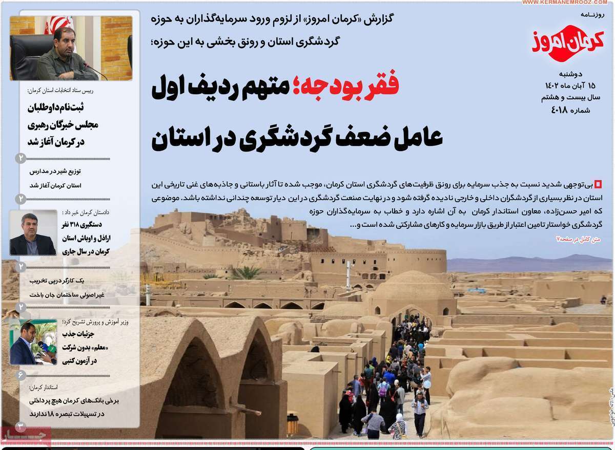 روزنامه کرمان امروز