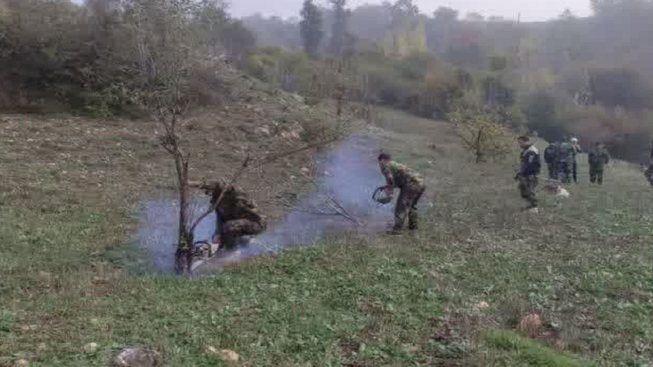 خلع ید ۱۸۶۰۰ متر مربع از اراضی ملی گلوگاه