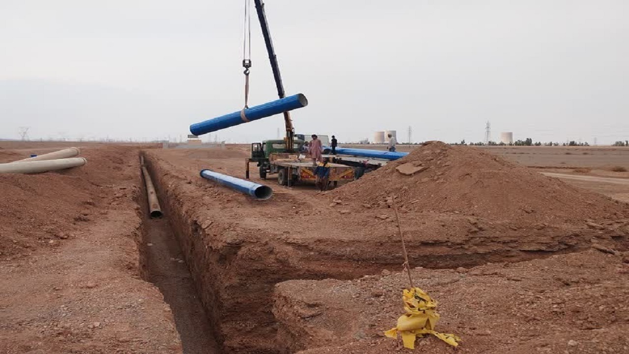 پیشرفت ۶۰ درصدی خط سبز آبرسان صنایع یزد