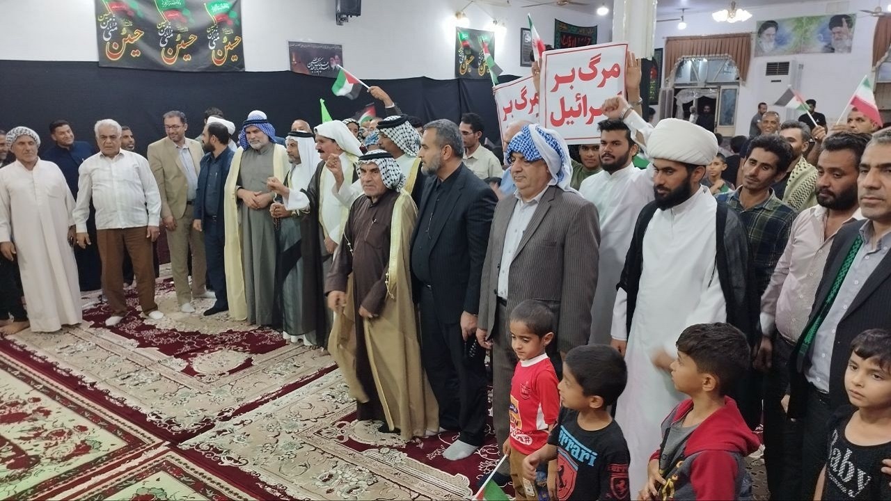 حمایت از فلسطینی ها توسط روستانشینان آبادان