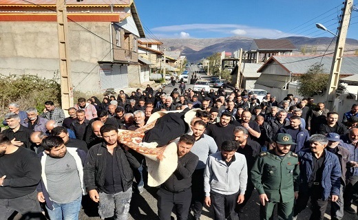 تشییع پیکر پدر شهید نوروزی&zwnj;پور در دیلمان