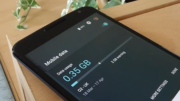نمایش مصرف اینترنت در گوشی تلفن همراه