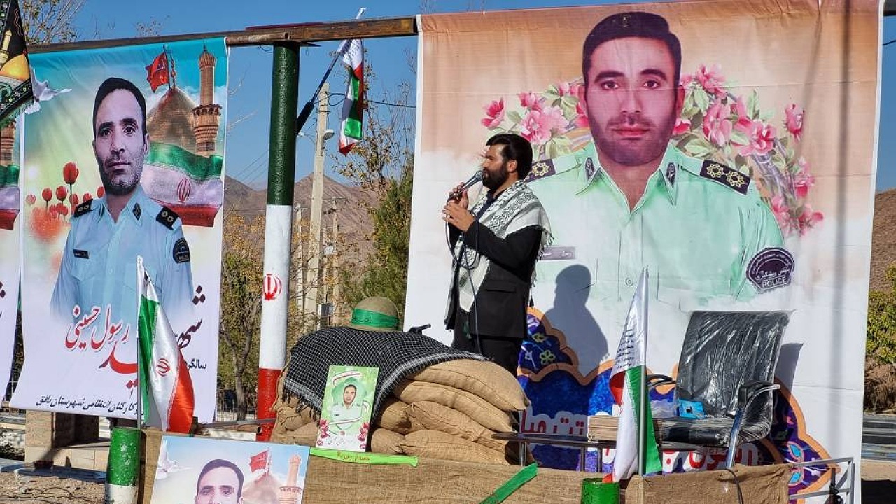اولین سالگرد شهیدمدافع امنیت رسول حسینی برگزار شد
