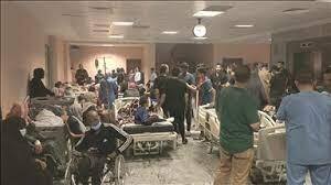 تصاویری از حمله اسرائیل به چند متری بیمارستان اندونزیایی