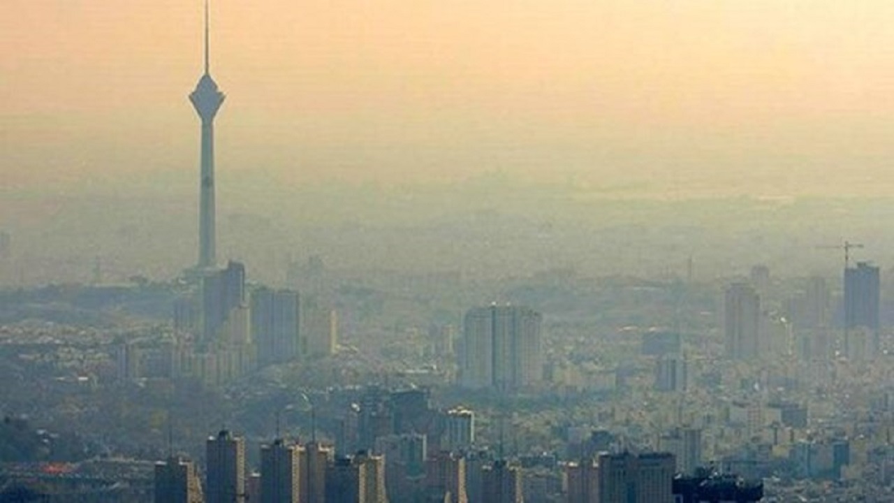 کیفیت هوای تهران در شرایط ناسالم برای گروه‌های حساس