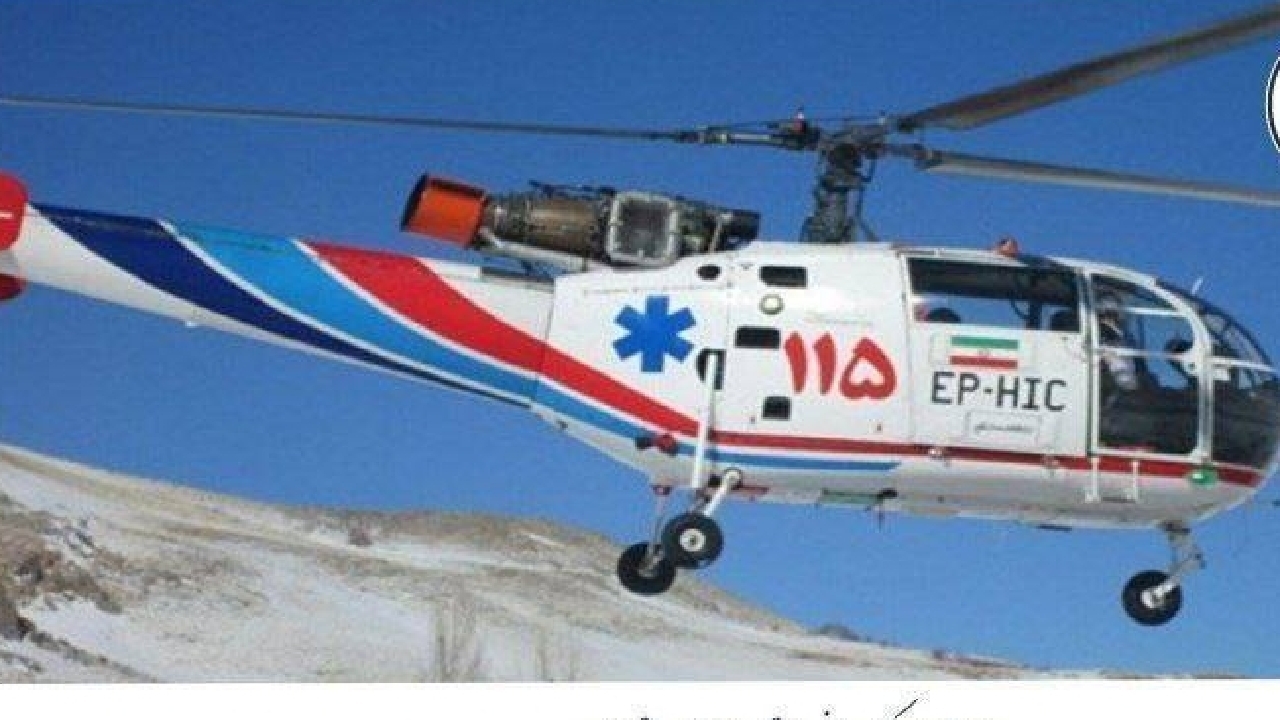 پرواز بالگرد اورژانس برای نجات خانم ۶۰ ساله