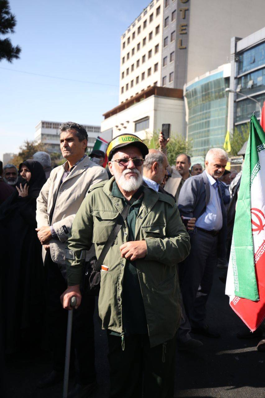 تجمع بزرگ هیات رزمندگان اسلام برای حمایت از مردم مظلوم فلسطین در تهران