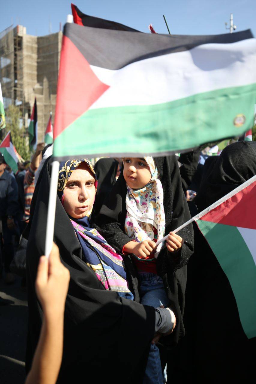 اجتماع بزرگ مردم تهران در حمایت از مرزدم مظلوم فلسطین