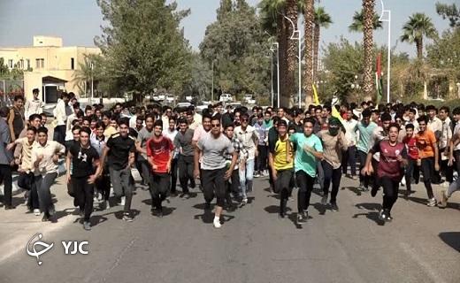 مسابقات دوی صحرانوردی دانش آموزان بافقی+تصویر