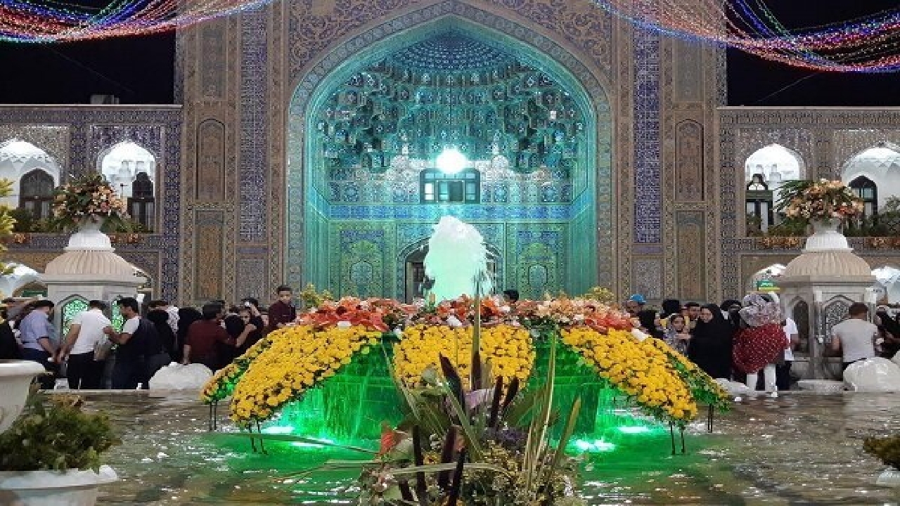 بارگاه منور رضوی غرق جشن و سرور در میلاد امام حسن عسکری(ع)