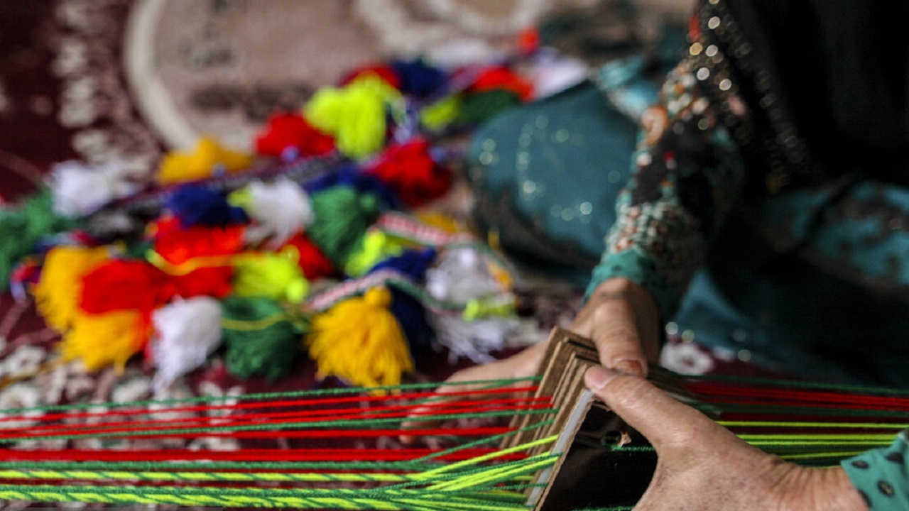 هنر شیر دنگ بافی+تصاویر