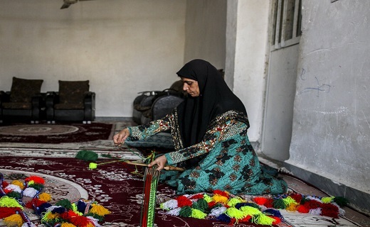 هنر شیر دنگ بافی