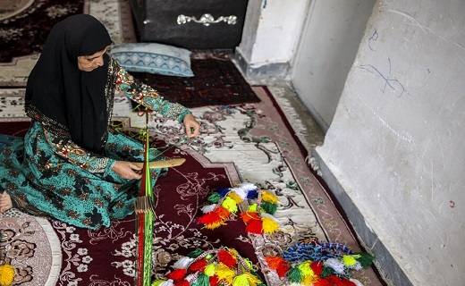 هنر شیر دنگ بافی