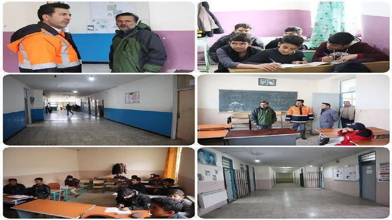 پاکسازی مدارس سیل‌زده منطقه کالپوش