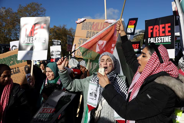 هواداران فلسطین در لندن
