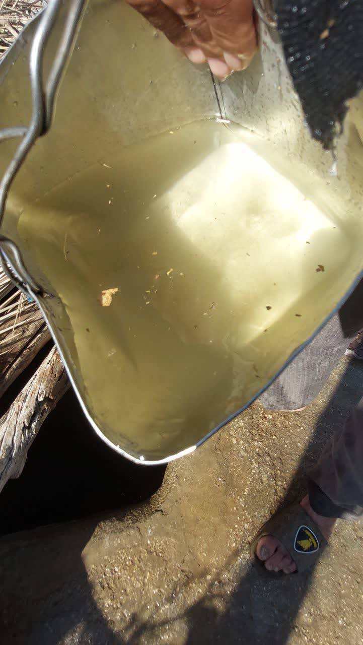آب شرب آلوده در روستای الیف