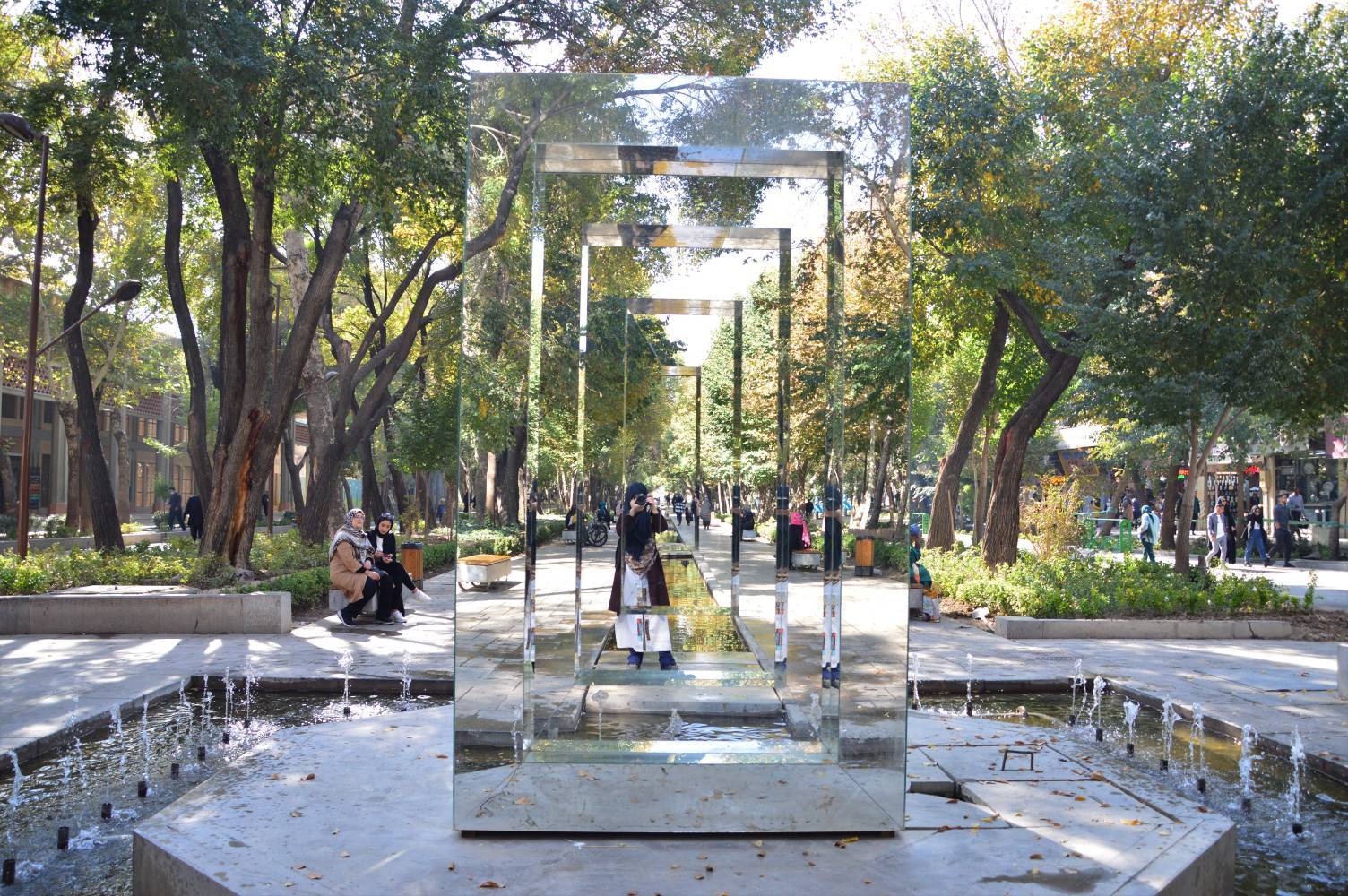 نمای پاییزی شهر اصفهان