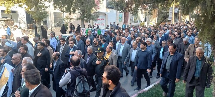 برگزاری مراسم تشییع پیکر مطهر شهید حاج شیرعلی رحمانی