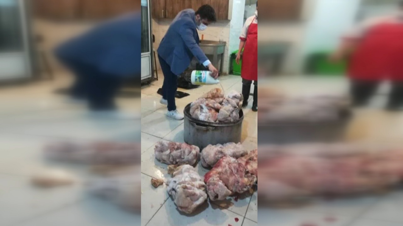 معدوم سازی ۷۰ کیلو گرم مرغ تاریخ گذشته در قزوین