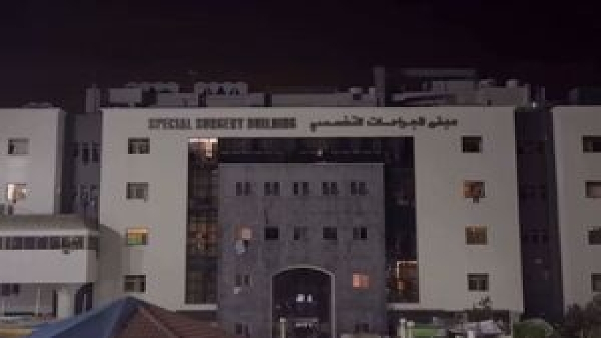 آتش زدن بیمارستان الشفاء توسط صهیونیست‌ها + فیلم