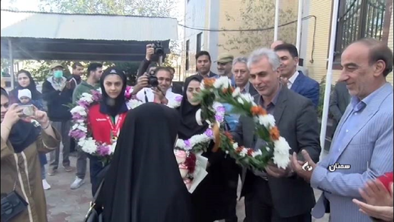 استقبال از افتخار آفرینان کاراته سمنان در مسابقات آسیایی