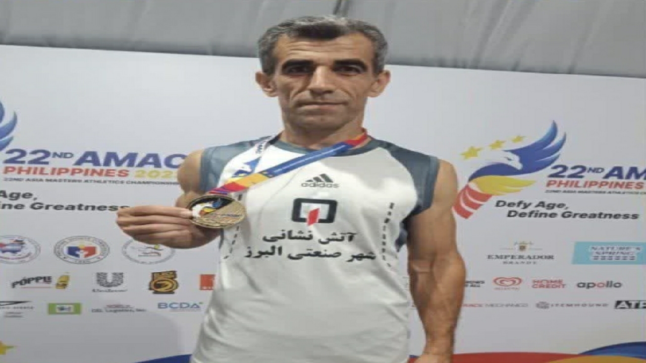 قهرمانی دونده الوندی در مسابقات قهرمانی پیشکسوتان آسیا