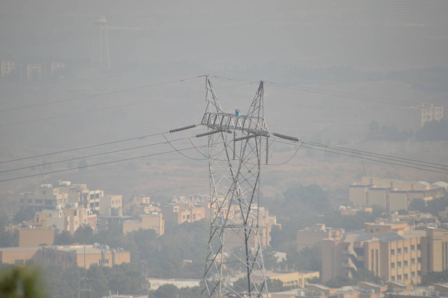 آسمان آلوده شهر اصفهان