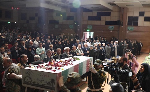 پیکر مطهر یک شهید گمنام