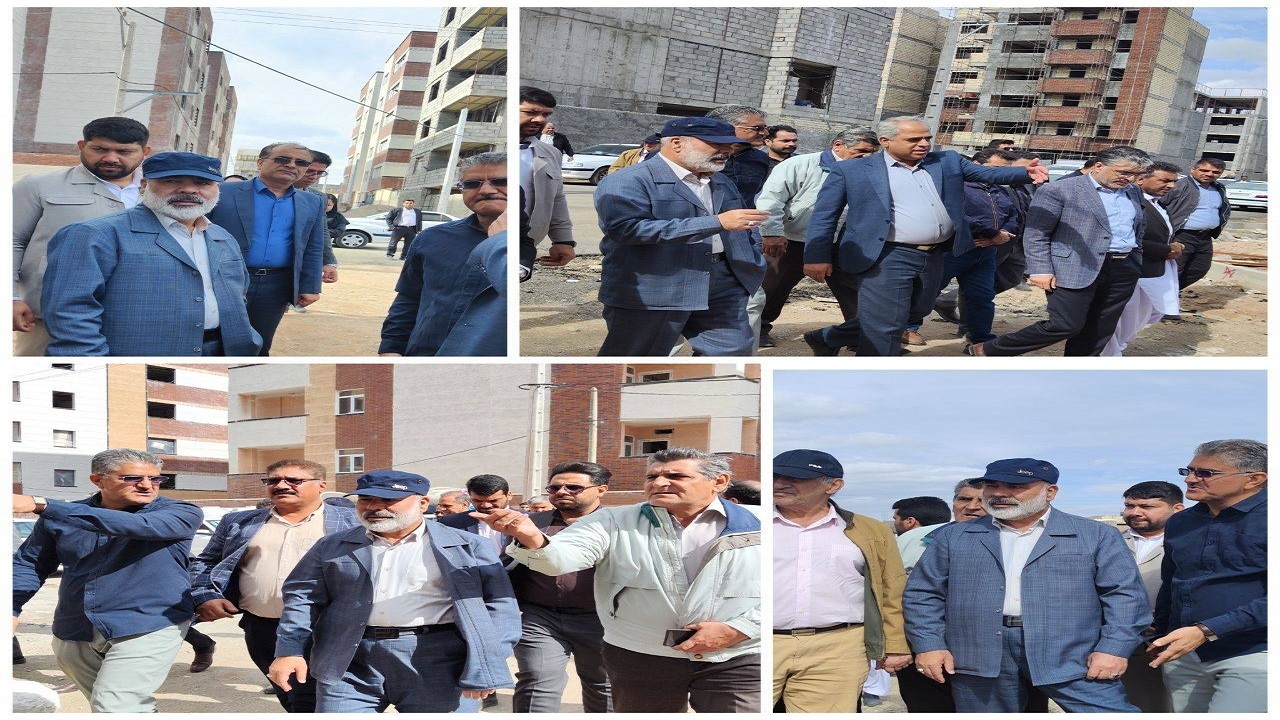 بازدید استاندار سیستان و بلوچستان از پروژه‌های طرح نهضت ملی مسکن زاهدان
