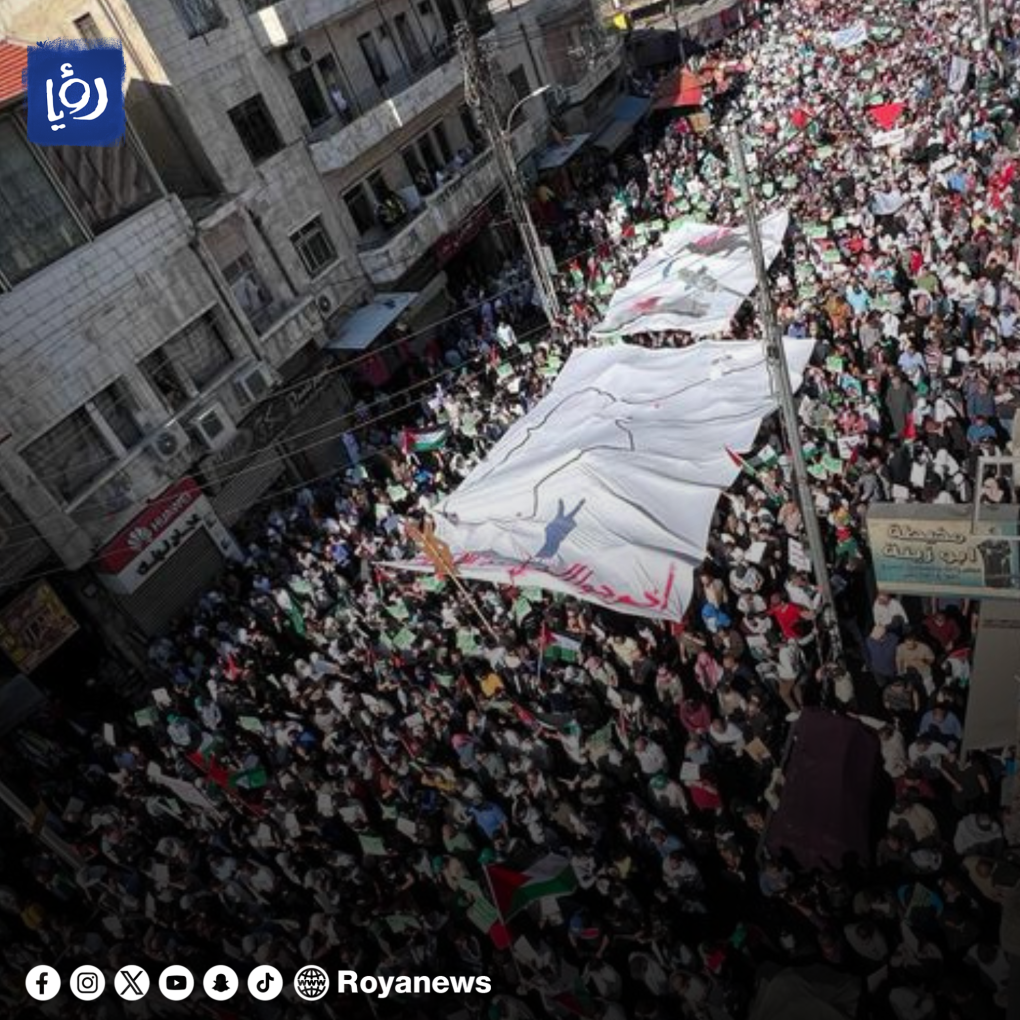تظاهرات صد&zwnj;ها هزار اردنی با شعار &laquo;آمریکا در رأس تروریسم&raquo;