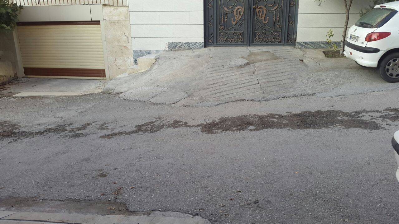 خرابی پیاده راه