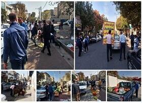 سد معبر خیابان فروردین حصارک جمع آوری شد