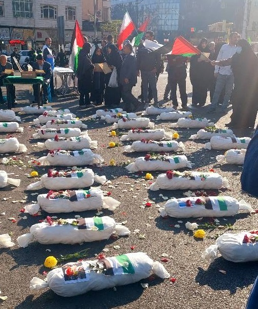 نمادي از شهداي غزه