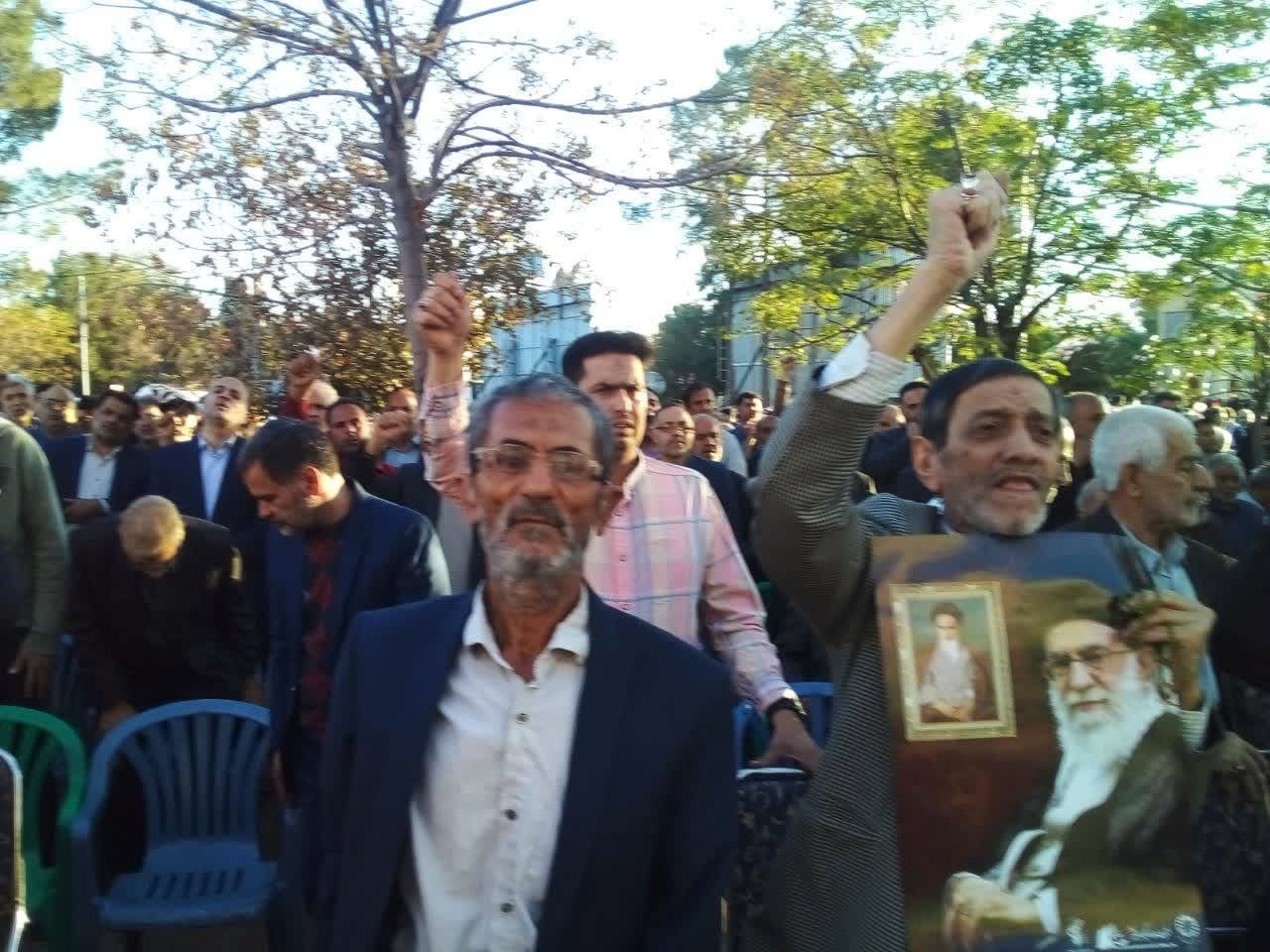 راهپیمایی مردم کاشان در حمایت از فلسطین