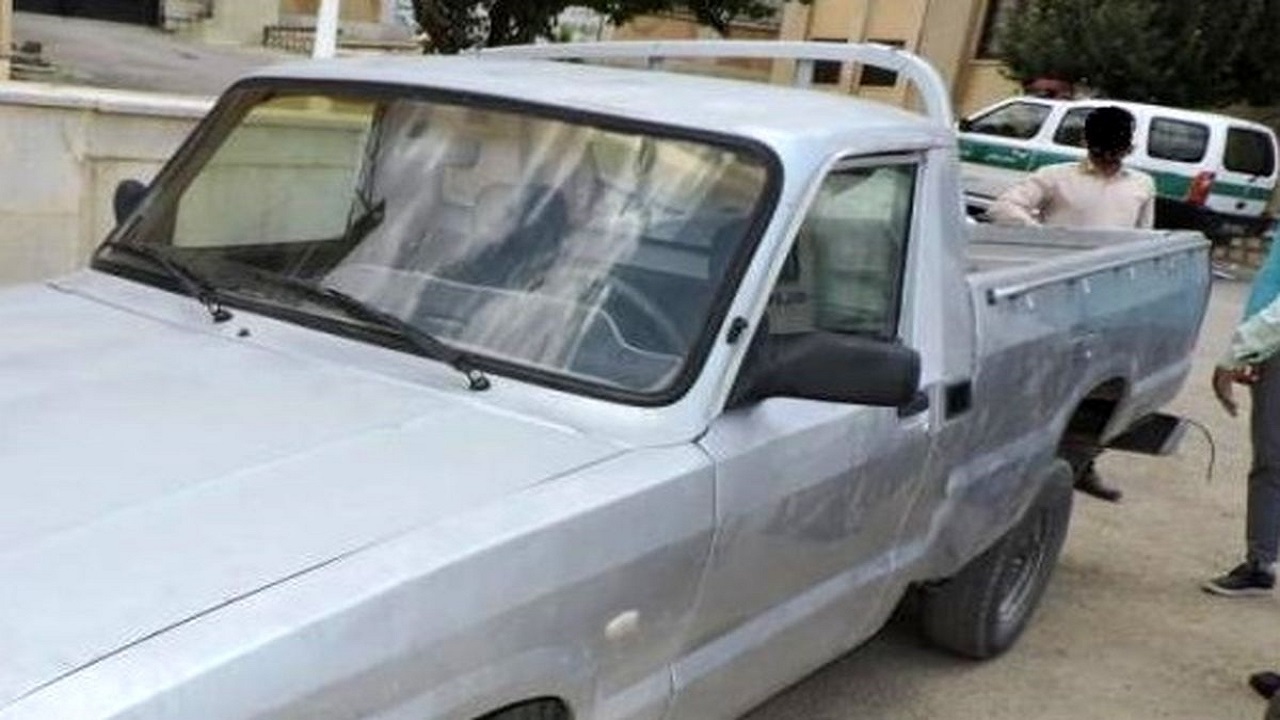 کشف مزدا سرقتی در عملیات پلیس بم 