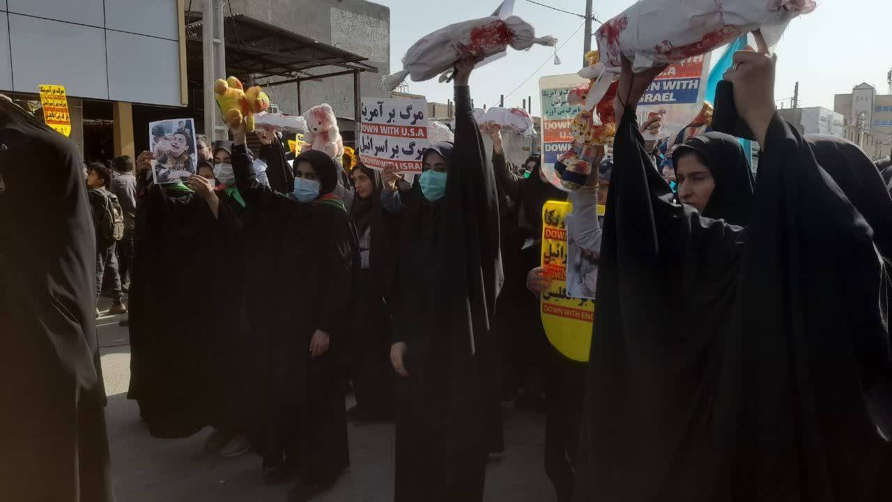حضور زابلی ها در مراسم راهپیمایی 27 آبان