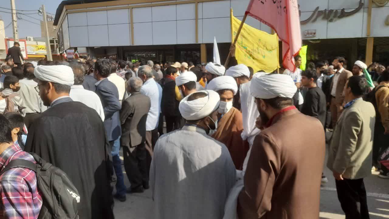 اجتماع پرشور زابلی&zwnj;ها در مراسم راهپیمایی حمایت از فلسطین