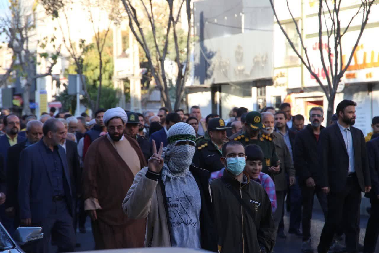 مراسم راهپیمایی حمایت از فلسطین در فردیس