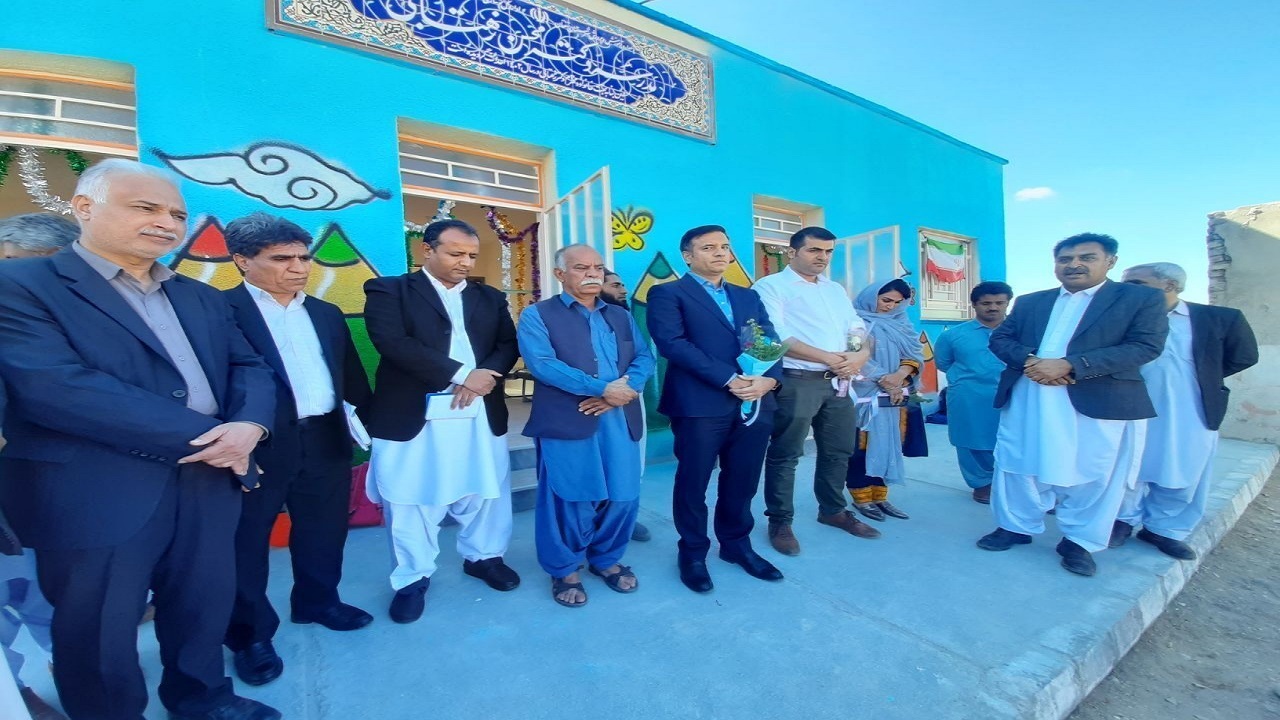 مدرسه تمام خیری  محسن زهتابی در تفتان افتتاح شد