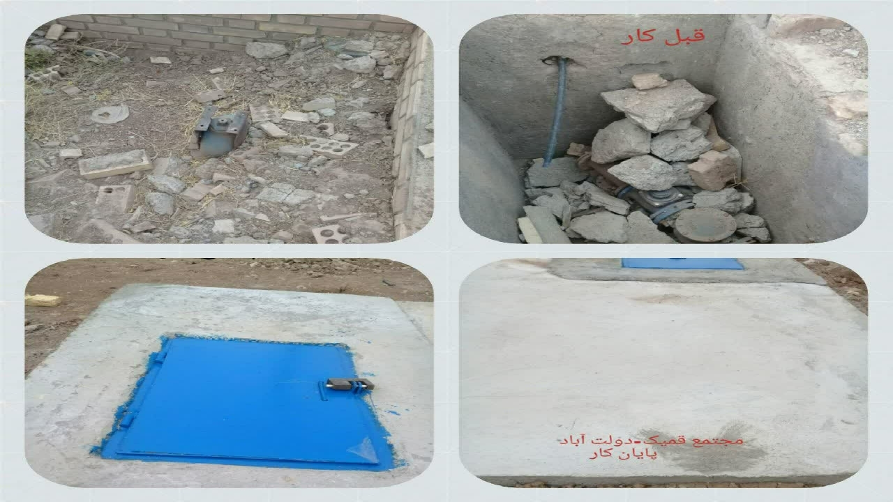 مرمت و بازسازی تاسیسات آب شرب در شهرستان تاکستان