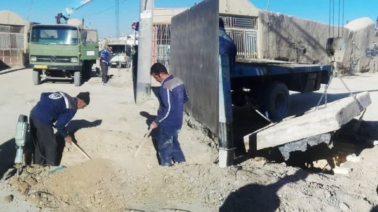 بهسازی شبکه آبرسانی خیابان صاحب الزمان (عج) ابرکوه