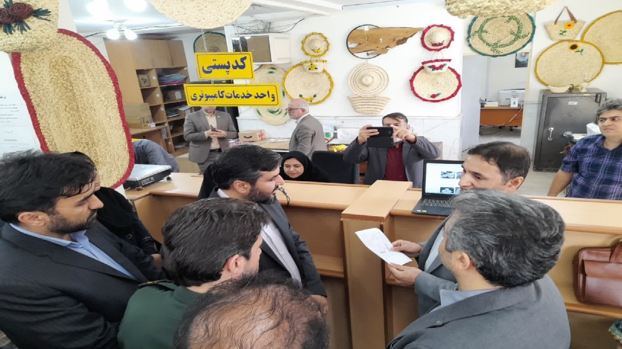 بهره برداری از نخستین دفتر پست حصیر کشور در خمام
