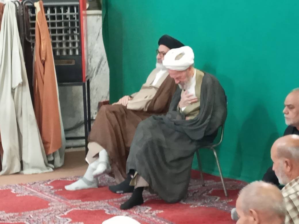 حضور روحانیون در مراسم شهادت حضرت معصومه