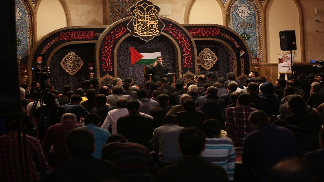 مراسم عزاداری وفات حضرت معصومه (س) در فاطمیه بزرگ تهران + فیلم و تصاویر