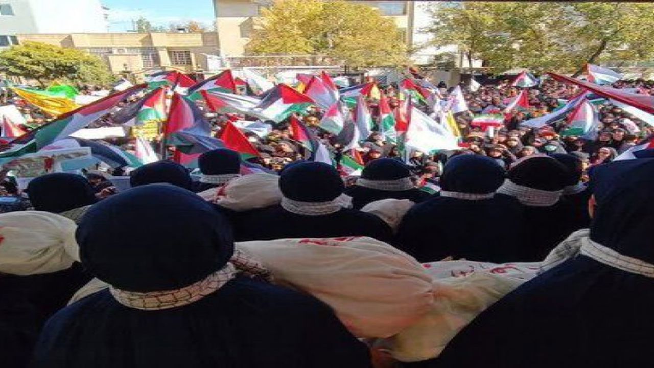 اجتماع مادران و کودکان دامغانی در حمایت از مردم غزه