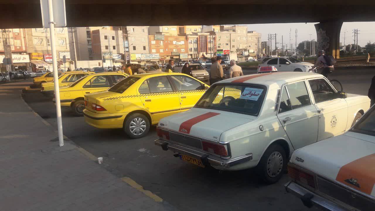 خدمات رسانی رایگان رانندگان تاکسی گرگان به مناسبت شهادت حضرت معصومه (س)