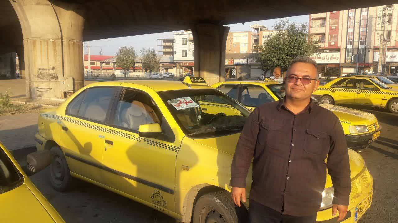 سرویس دهی رانندگان تاکسی در گرگان